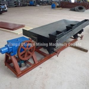 Action point of gold mining shaker table beneficiation
