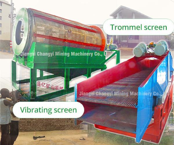 vibration screen and trommel screen